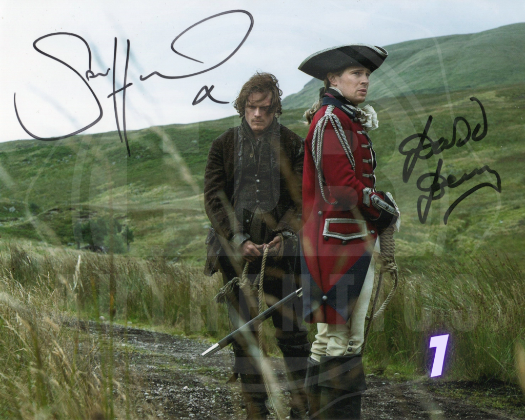 Sam Heughan & David Berry Autograph - The Hub Productions